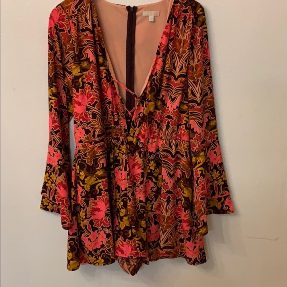 Cute bright floral jumpsuit